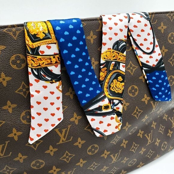 Skinny Scarf | Hand Bag, Neck Scarf (2 pieces) - Color Set #14 / Brand NEW - Picture 3 of 8